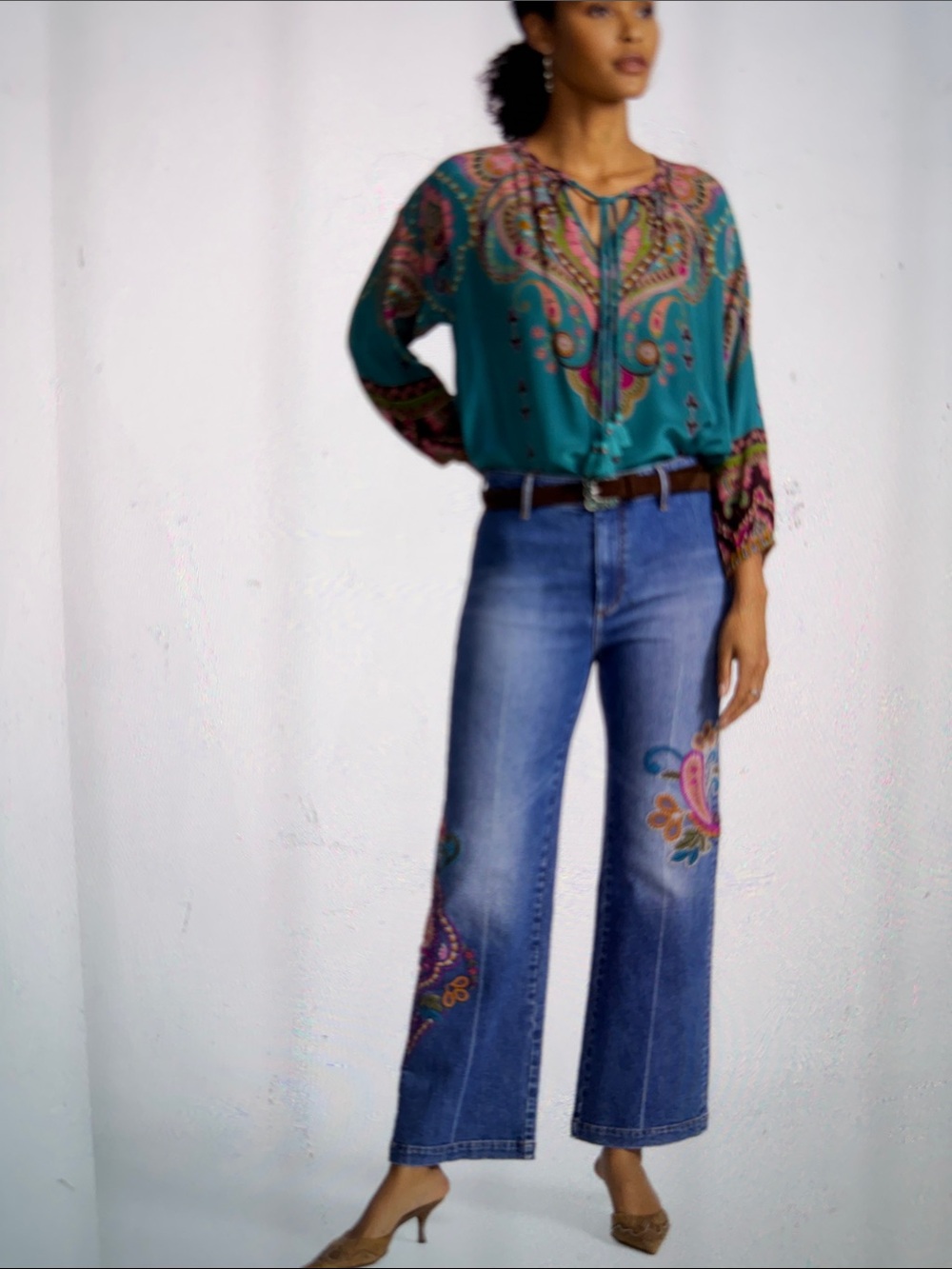 Johnny Was The Wide Leg Jean NWT
Size 25